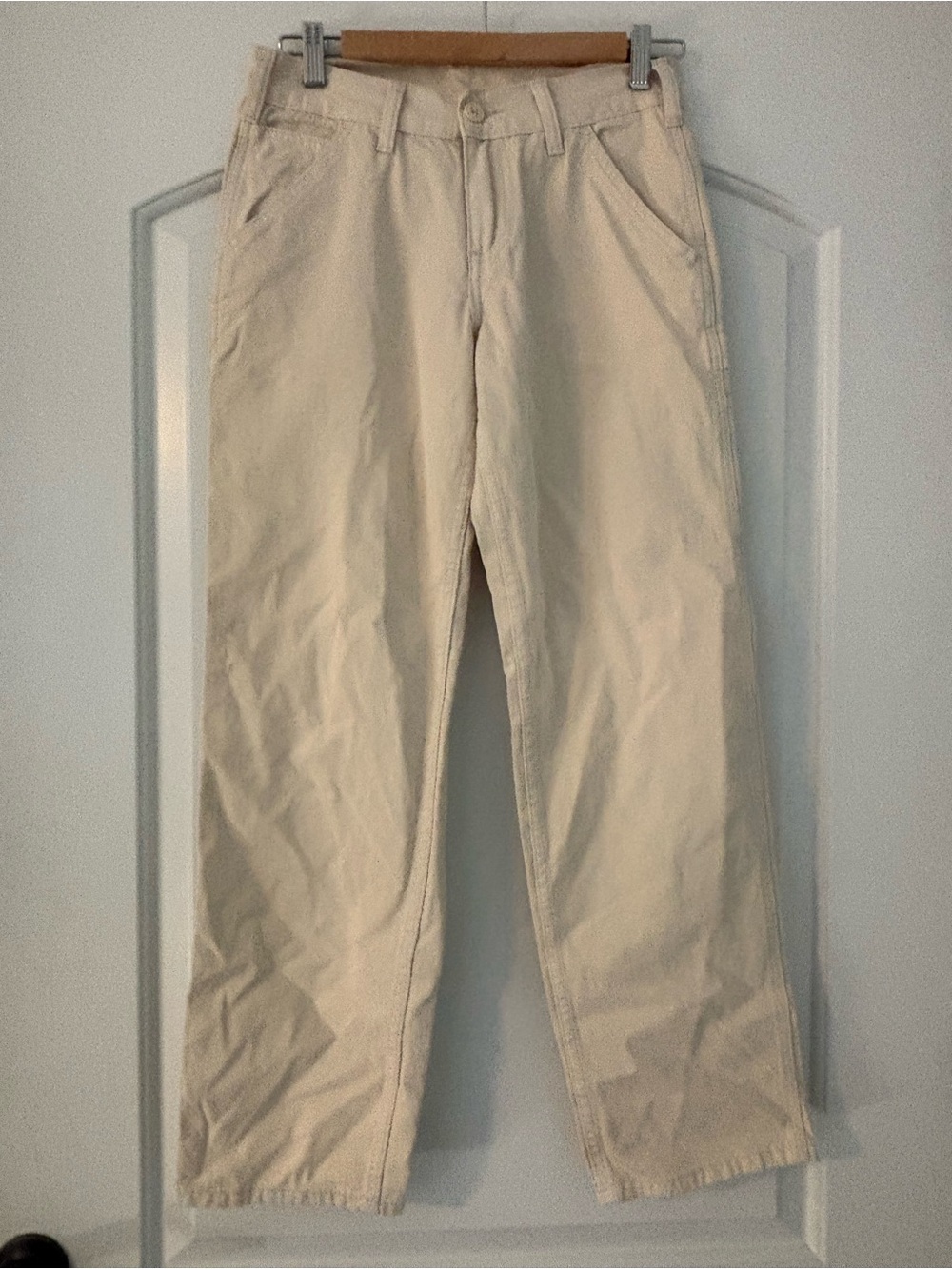 Brandy Melville J Galt Off White Cream Utility Carpenter Pants Small S